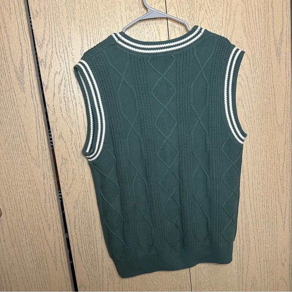 BP Nordstrom Rack Green Sweater Vest Small NEW - Picture 7 of 8